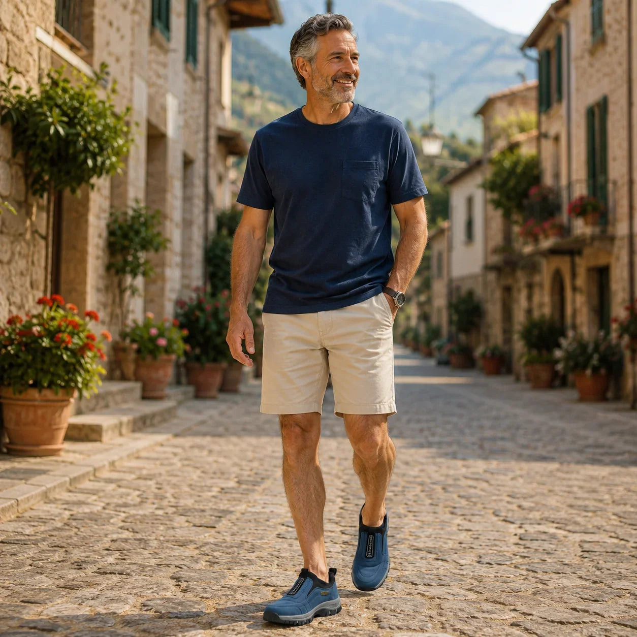 🎁 Zapatillas de senderismo ortopédicas de moda — Ante cosido a mano 👟 Impermeables y antideslizantes ✅ Soporte para el arco del pie — Caminar cómodamente.