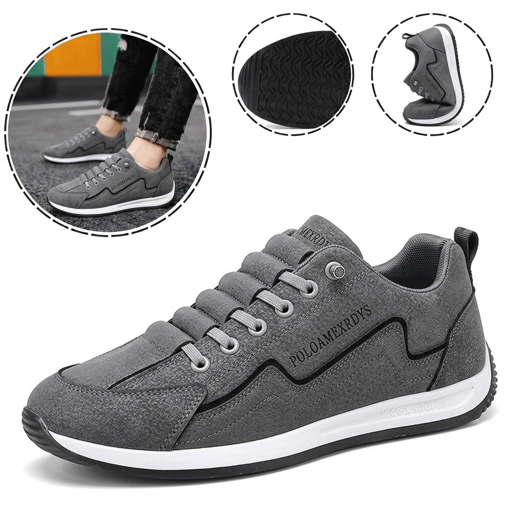 🎁Último día para disfrutar de un descuento del 50 %: ¡no te lo pierdas!⏰Fabricados en piel de ternero australiano🐂Soporte para el pie: alivia el dolor de pies✅Impermeables y antideslizantes, cómodos para caminar.