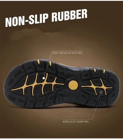 Bstoora|【⏰Nuevas sandalias para hombre, ¡50% de descuento hoy!】 Fabricadas en piel de vacuno de primera calidad, estas sandalias son cómodas, transpirables y alivian la fatiga del pie. Una opción ideal para el verano.