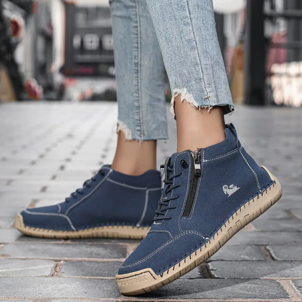 🔥 -50% DTO. | Zapatos Ergonómicos de Piel Premium 👞 Antideslizantes e Impermeables ✅Soporte Plantar, Unisex