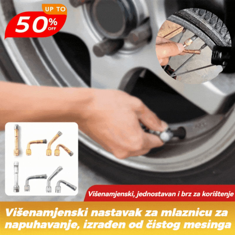 Könyökszelep toldó - autókhoz🚗motorkerékpárokhoz és 🚴‍♂️kerékpárokhoz alkalmas 【🔥🔥 1+1 ingyenes】