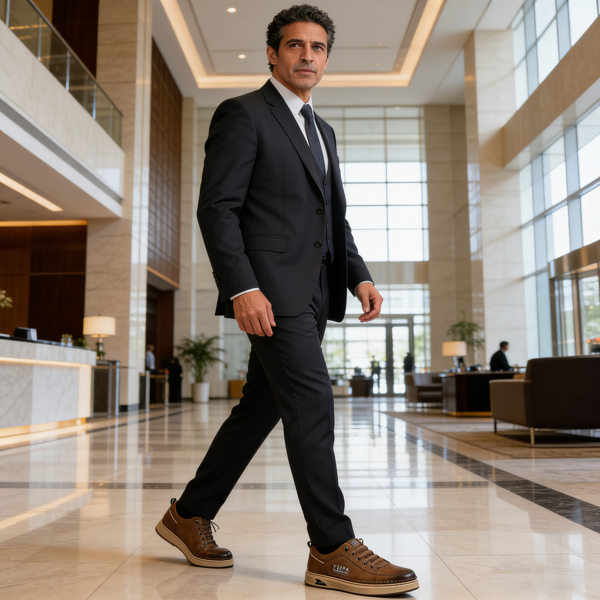 Bstoora® 【⏰¡Hoy a mitad de precio! ⚡】Zapatos de piel española hechos a mano | Elegantes y refinados | Cómodos y transpirables | Alivian el dolor de pies | Acompañan al hombre en cada paso