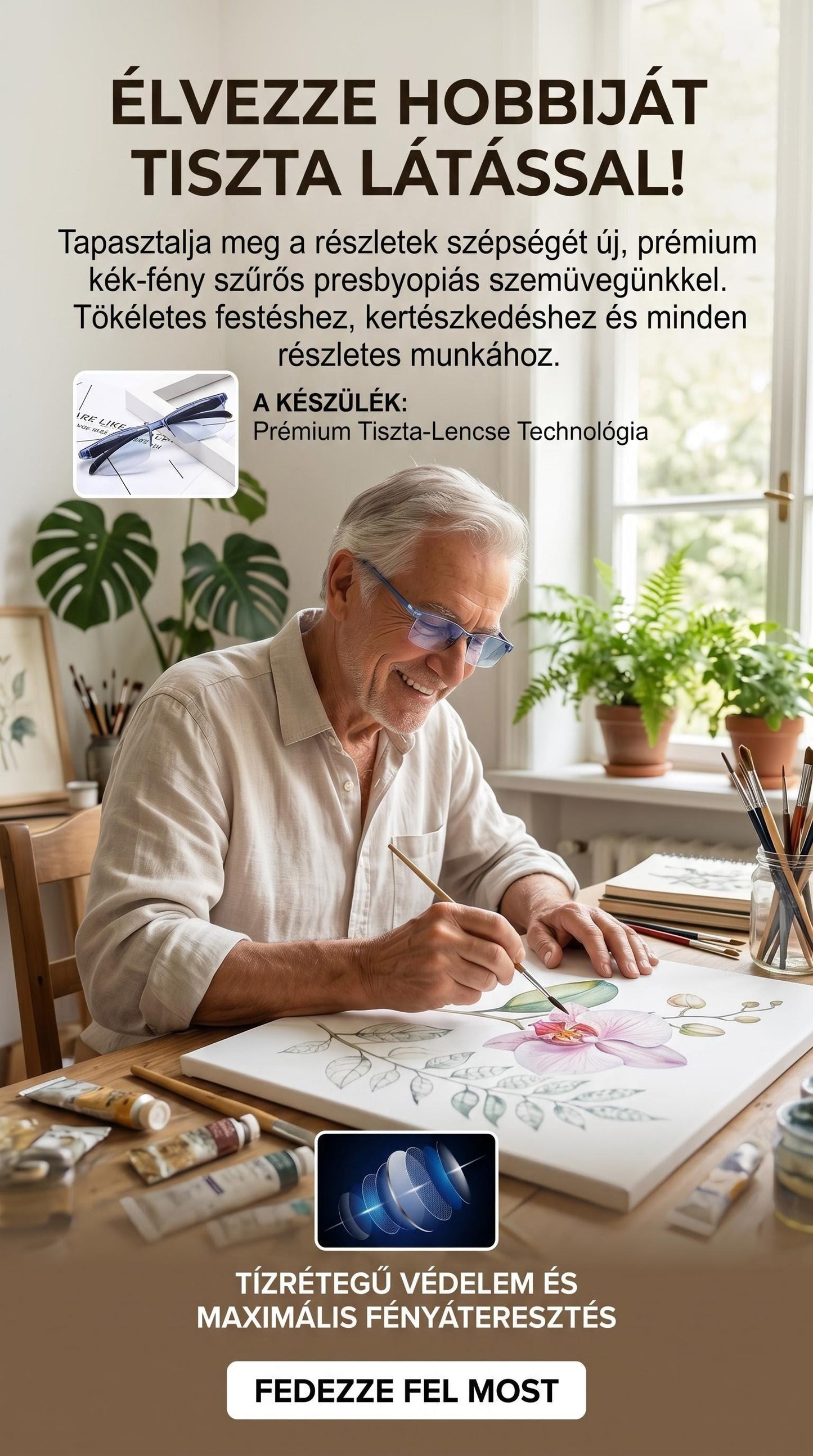 🔥1+1 ingyenes🔍👀 Közelre és távolra is éles látás | Öntérfókuszú olvasószemüveg👓