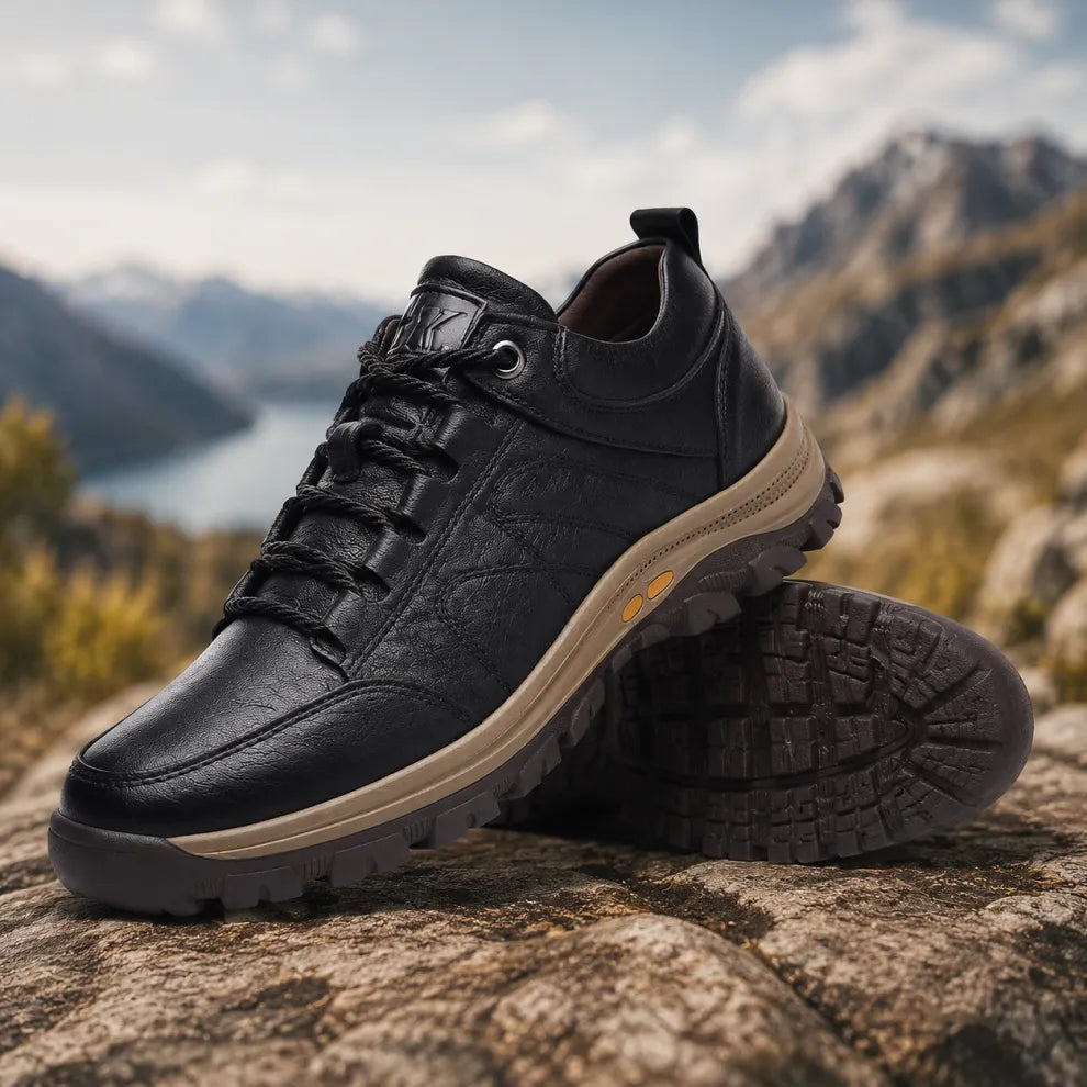 🎁Oferta por tiempo limitado: 50% de descuento🔴Zapatos de cuero genuino de alta calidad🦶Alivian el dolor de pies y la fascitis plantar - Impermeables y antideslizantes✅Disponibles en varias tallas
