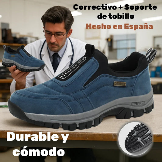 🎁 Zapatillas de senderismo ortopédicas de moda — Ante cosido a mano 👟 Impermeables y antideslizantes ✅ Soporte para el arco del pie — Caminar cómodamente.