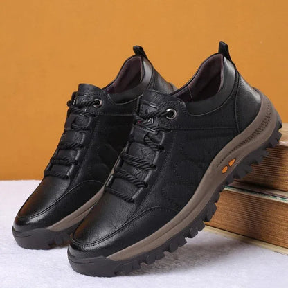 🎁Oferta por tiempo limitado: 50% de descuento🔴Zapatos de cuero genuino de alta calidad🦶Alivian el dolor de pies y la fascitis plantar - Impermeables y antideslizantes✅Disponibles en varias tallas