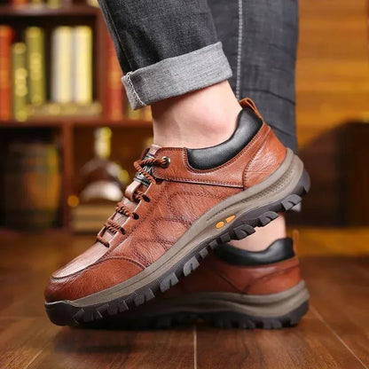 【⏰¡Hoy a mitad de precio! ⚡】Zapatos de piel española hechos a mano | Elegantes y refinados | Cómodos y transpirables | Alivian el dolor de pies | Acompañan al hombre en cada paso