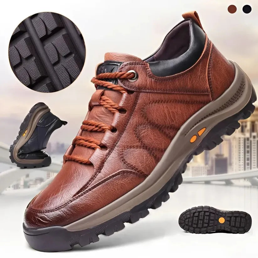 🎁Oferta por tiempo limitado: 50% de descuento🔴Zapatos de cuero genuino de alta calidad🦶Alivian el dolor de pies y la fascitis plantar - Impermeables y antideslizantes✅Disponibles en varias tallas