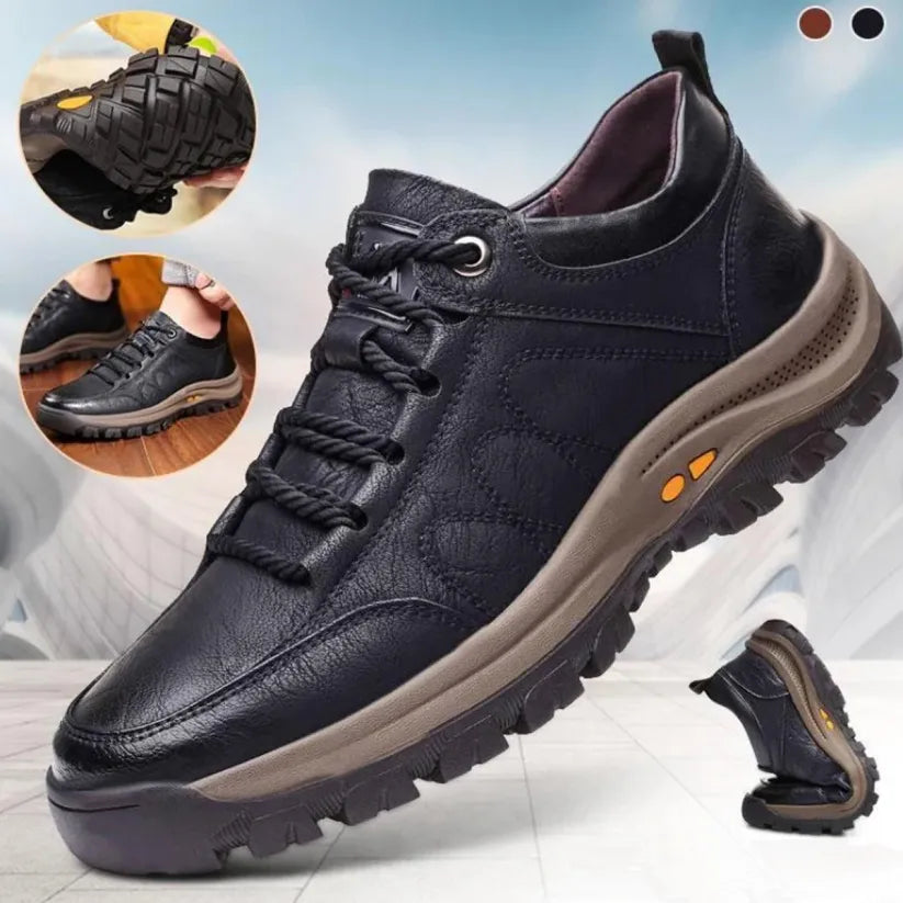 🎁Oferta por tiempo limitado: 50% de descuento🔴Zapatos de cuero genuino de alta calidad🦶Alivian el dolor de pies y la fascitis plantar - Impermeables y antideslizantes✅Disponibles en varias tallas