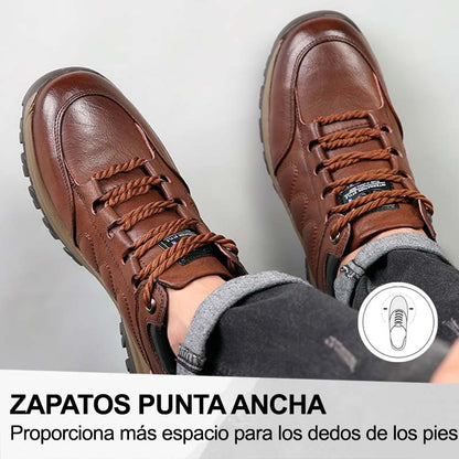 【⏰¡Hoy a mitad de precio! ⚡】Zapatos de piel española hechos a mano | Elegantes y refinados | Cómodos y transpirables | Alivian el dolor de pies | Acompañan al hombre en cada paso