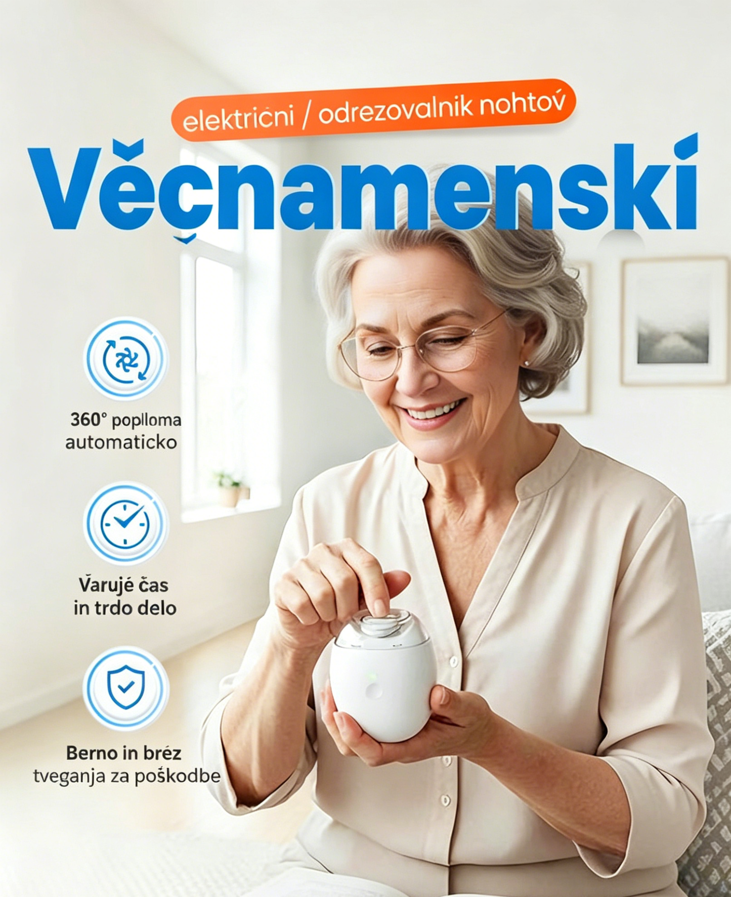 🎉Univerzális felnőtteknek és gyerekeknek + Okos elektromos körömvágó és polírozó eszközök