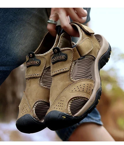 Bstoora|【⏰Nuevas sandalias para hombre, ¡50% de descuento hoy!】 Fabricadas en piel de vacuno de primera calidad, estas sandalias son cómodas, transpirables y alivian la fatiga del pie. Una opción ideal para el verano.