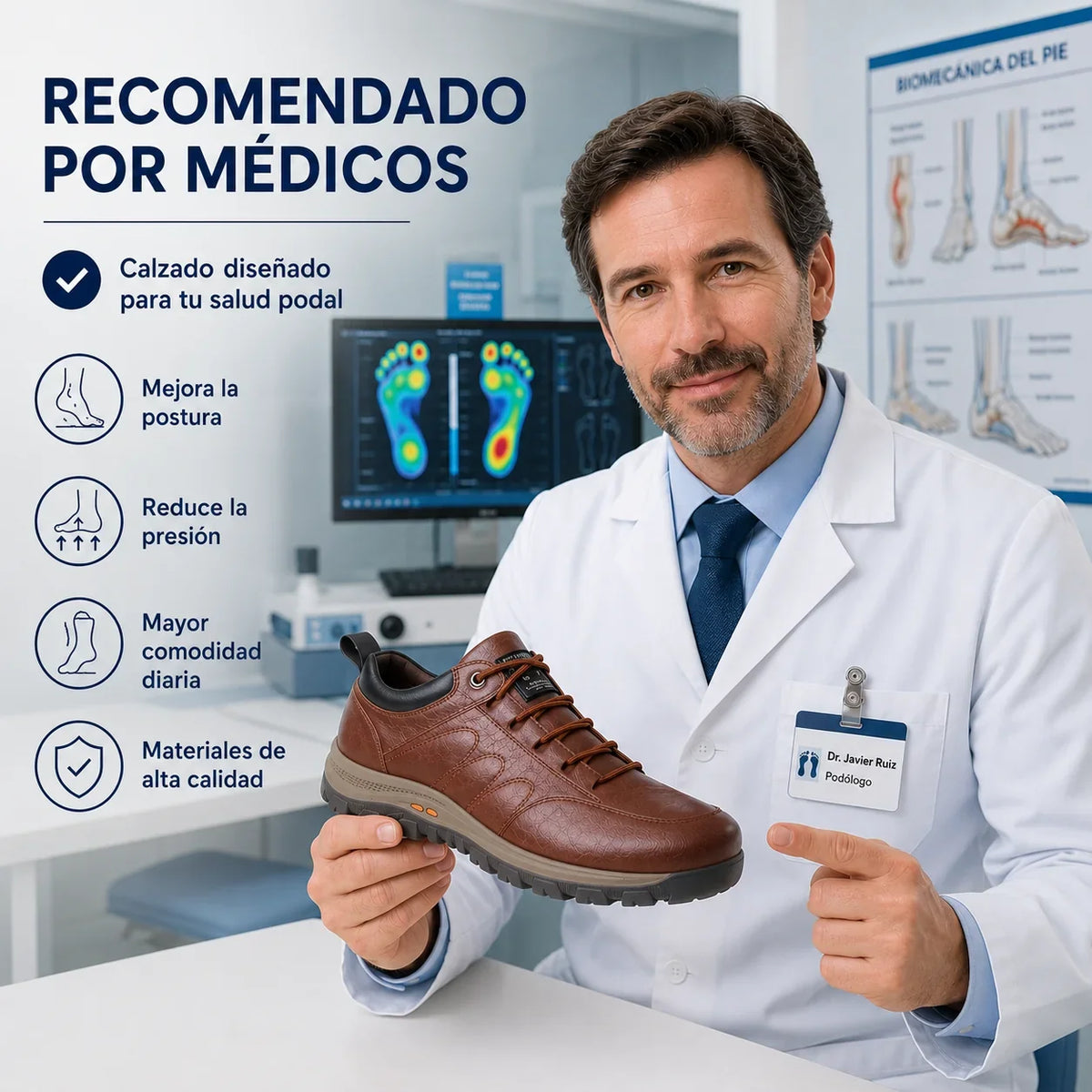 【⏰¡Hoy a mitad de precio! ⚡】Zapatos de piel española hechos a mano | Elegantes y refinados | Cómodos y transpirables | Alivian el dolor de pies | Acompañan al hombre en cada paso