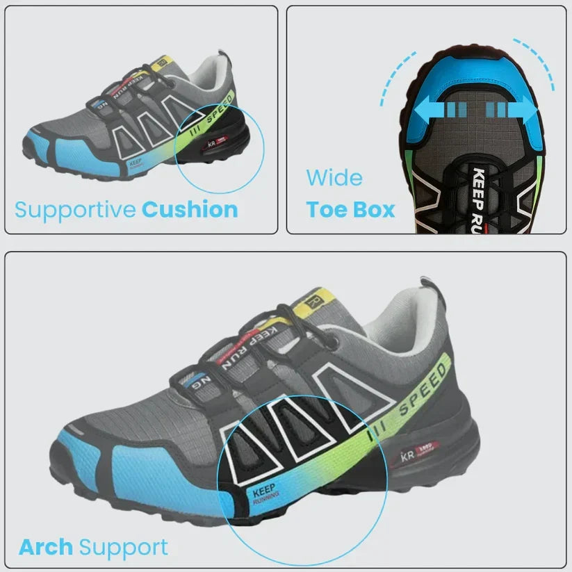 🎉¡Último día! ¡50% de descuento!✅ Zapatos ortopédicos adecuados para personas con problemas en los pies, zapatos de senderismo con soporte que brindan apoyo al arco, alivian el dolor articular y de los pies, son antideslizantes y cómodos.
