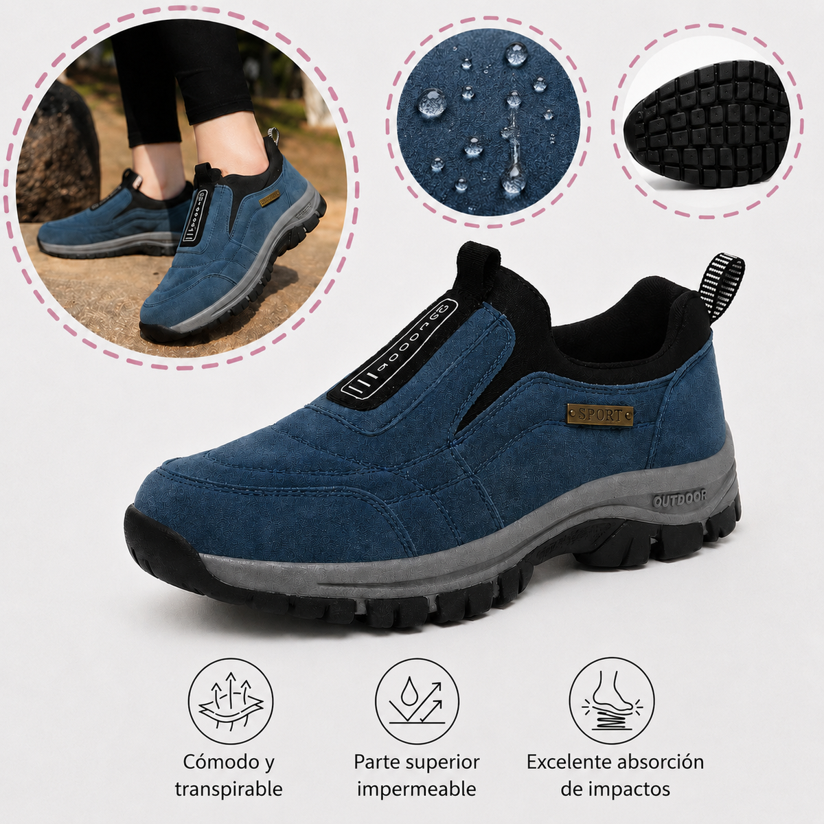 Zapatillas ortopédicas médicas Bstoora® | Zapatillas deportivas ortopédicas cómodas y de diseño ergonómico. ✅ Soporte para el arco del pie: Alivia el dolor. Envío gratuito por tiempo limitado.