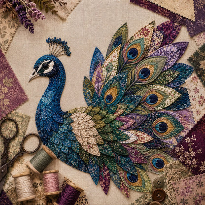 3D Patchwork Madár DIY Kézműves Készlet – Szövetből Készült Élő Madár Alkotás