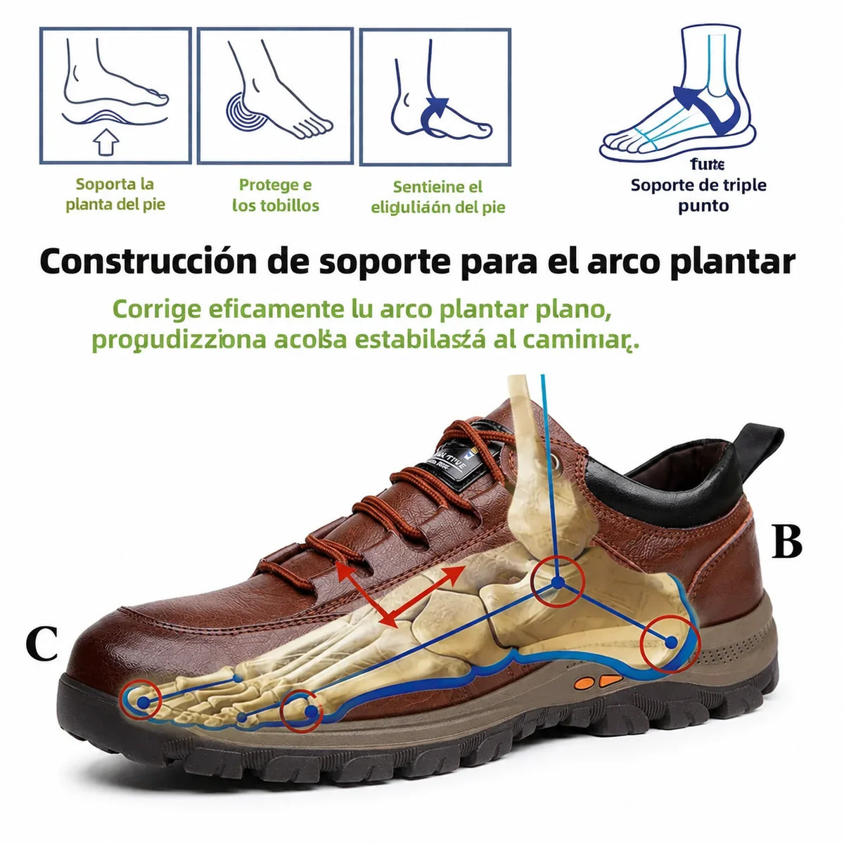 【⏰¡Hoy a mitad de precio! ⚡】Zapatos de piel española hechos a mano | Elegantes y refinados | Cómodos y transpirables | Alivian el dolor de pies | Acompañan al hombre en cada paso