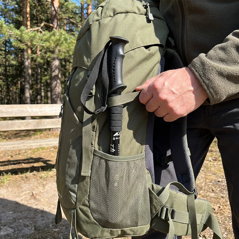 ⛰️🌲 - Könnyű, ütéscsillapító, állítható magasságú, alumínium ötvözetből készült rúd - Túrázáshoz és kempingezéshez alkalmas