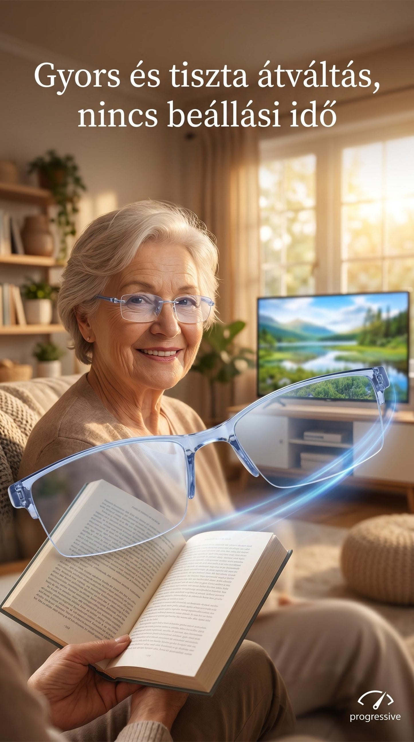 🔥1+1 ingyenes🔍👀 Közelre és távolra is éles látás | Öntérfókuszú olvasószemüveg👓