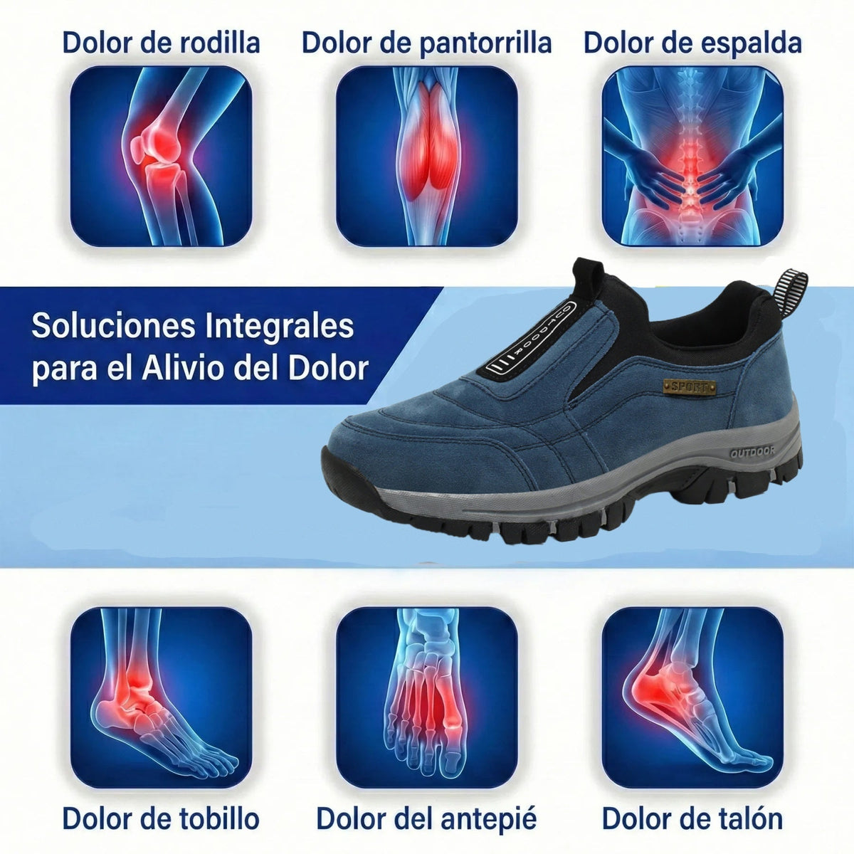 🎁 Zapatillas de senderismo ortopédicas de moda — Ante cosido a mano 👟 Impermeables y antideslizantes ✅ Soporte para el arco del pie — Caminar cómodamente.