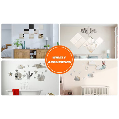 Öntapadós tükrök HD tisztasággal (8 darab, 30×30 cm) | MIRRAZE 4+4 INGYEN