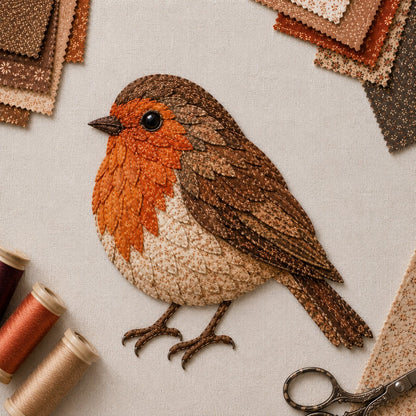 3D Patchwork Madár DIY Kézműves Készlet – Szövetből Készült Élő Madár Alkotás