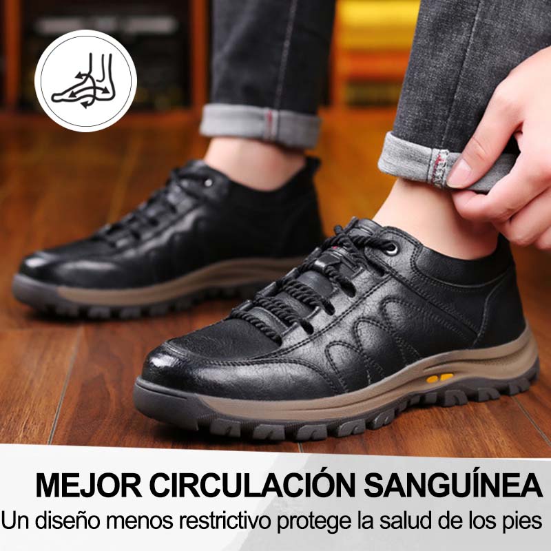 【⏰¡Hoy a mitad de precio! ⚡】Zapatos de piel española hechos a mano | Elegantes y refinados | Cómodos y transpirables | Alivian el dolor de pies | Acompañan al hombre en cada paso
