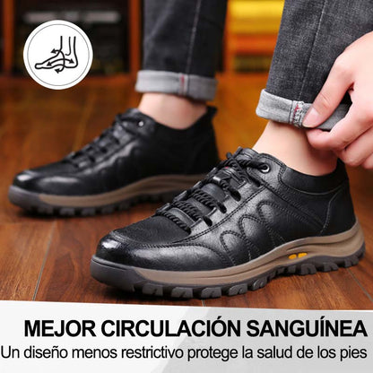 【⏰¡Hoy a mitad de precio! ⚡】Zapatos de piel española hechos a mano | Elegantes y refinados | Cómodos y transpirables | Alivian el dolor de pies | Acompañan al hombre en cada paso
