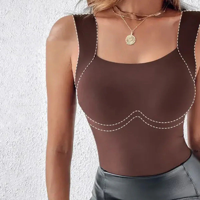 👗Alakformáló felső beépített melltartóval, búcsút inthetsz a dudoroknak és a ruha alatti kényelmetlen alakformálásnak.