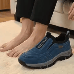🎁 Zapatillas de senderismo ortopédicas de moda — Ante cosido a mano 👟 Impermeables y antideslizantes ✅ Soporte para el arco del pie — Caminar cómodamente.