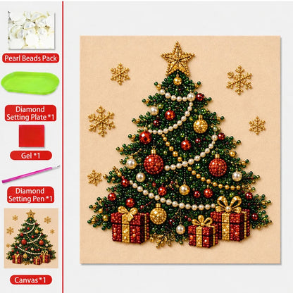 🎄 Karácsonyi Gyöngy és Strassz Festőkészlet – Kézműves DIY Foglalkozás Gyerekeknek és Felnőtteknek