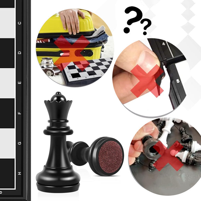 🛎🛎 Mágneses Sakkjáték Összecsukható Táblával – Utazáshoz is Tökéletes ♟♟