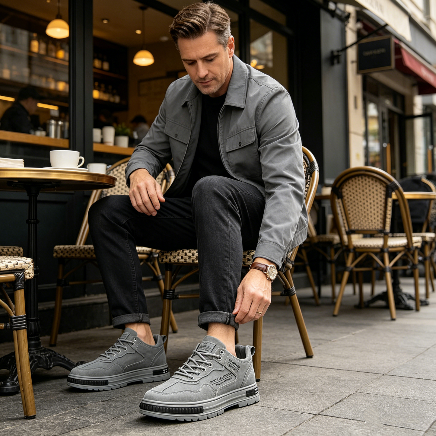 【⏰¡60% de descuento hoy! ¡No te lo pierdas!】Zapatillas ortopédicas ergonómicas con amortiguación para caminar✅️Zapatillas ortopédicas saludables diseñadas específicamente para hombres europeos.