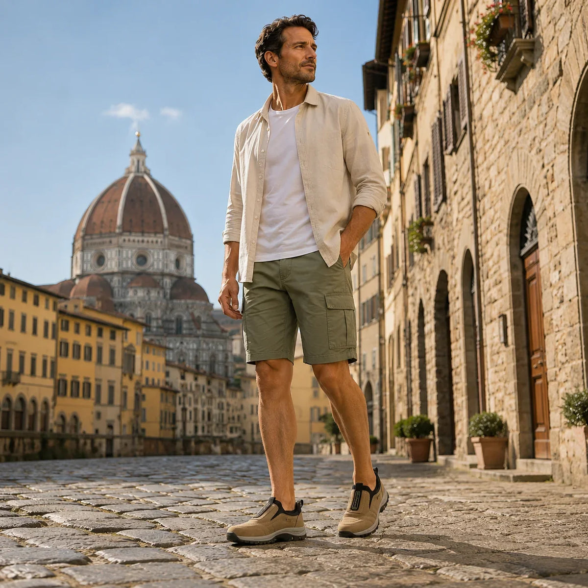 🎁 Zapatillas de senderismo ortopédicas de moda — Ante cosido a mano 👟 Impermeables y antideslizantes ✅ Soporte para el arco del pie — Caminar cómodamente.