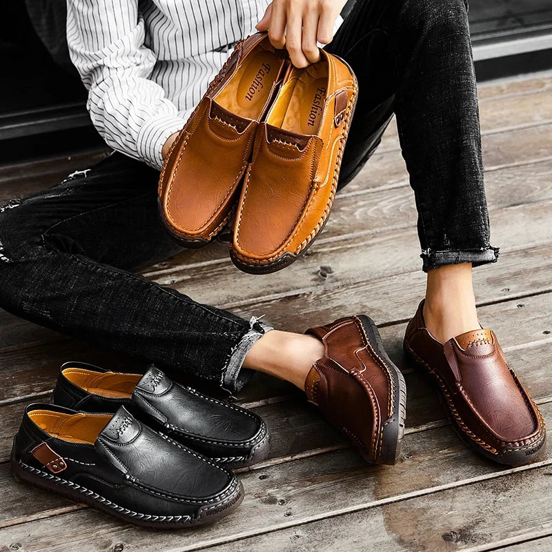 [50% de descuento por tiempo limitado, no te lo pierdas] Diseño ergonómico: zapatos de cuero modernos, suaves y cómodos (más cómodos)