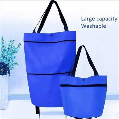 ✨2 az 1-ben bevásárlószatyor, összecsukható zöld szatyor – Tökéletes bevásárláshoz! 🛍️💪