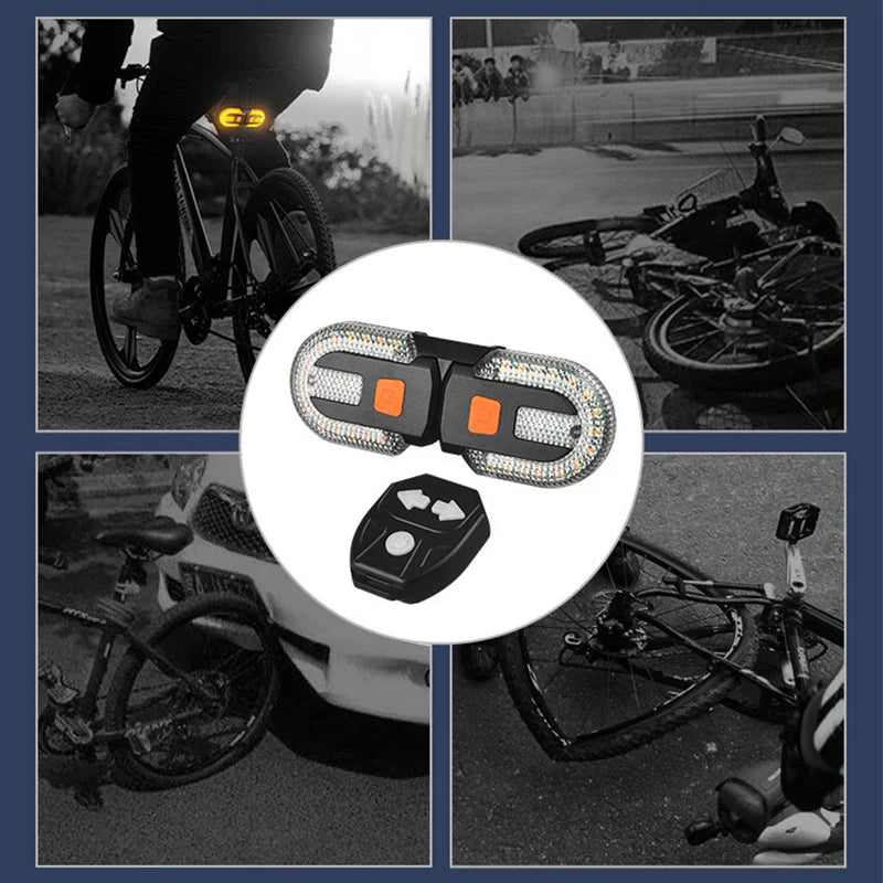 🚴 Kerékpáros Vezeték Nélküli Hátsó Lámpa 🔦 Távirányítóval, Tölthető, Vízhatálló – Biztonságos Éjszakai Kerékpározáshoz