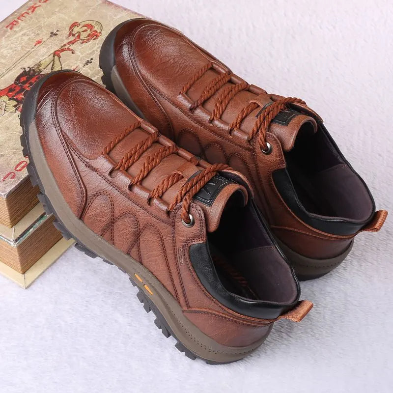 🎁Oferta por tiempo limitado: 50% de descuento🔴Zapatos de cuero genuino de alta calidad🦶Alivian el dolor de pies y la fascitis plantar - Impermeables y antideslizantes✅Disponibles en varias tallas