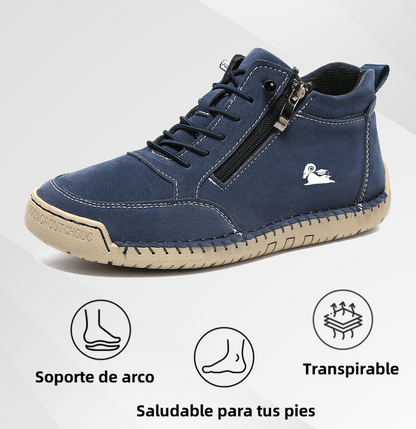 🔥 -50% DTO. | Zapatos Ergonómicos de Piel Premium 👞 Antideslizantes e Impermeables ✅Soporte Plantar, Unisex
