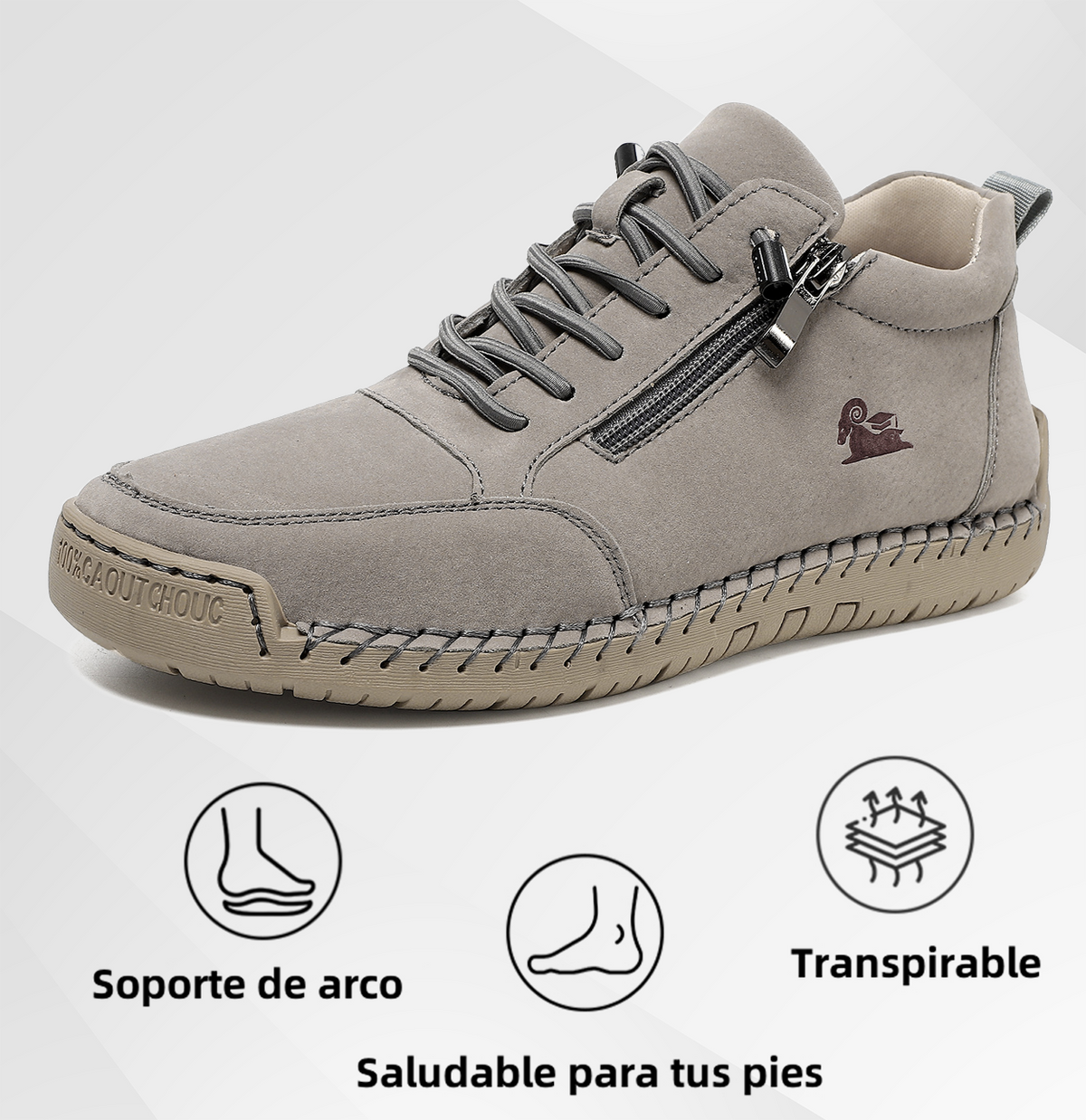 🔥 -50% DTO. | Zapatos Ergonómicos de Piel Premium 👞 Antideslizantes e Impermeables ✅Soporte Plantar, Unisex