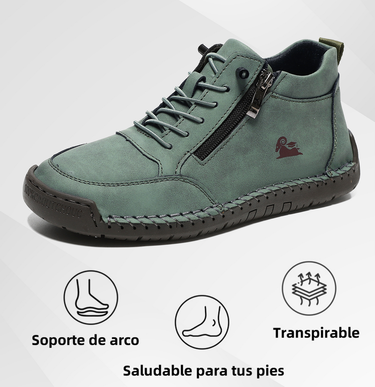 🔥 -50% DTO. | Zapatos Ergonómicos de Piel Premium 👞 Antideslizantes e Impermeables ✅Soporte Plantar, Unisex