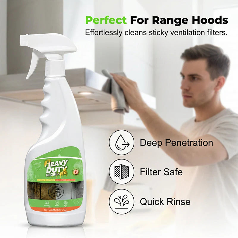 🏡🧼Erőteljes konyhai zsíroldó spray💦 Eltávolítja a zsírt, olajat és szennyeződéseket – Utánvétes fizetés lehetséges ✨