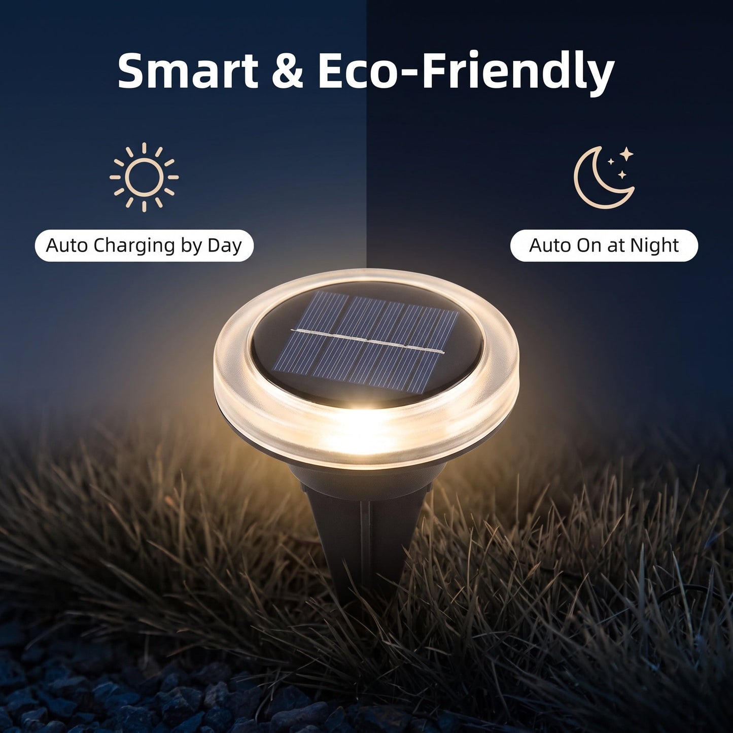 🚨 Napelemes Kerti Út LED Lámpák – Automatikus Érzékelővel 💡