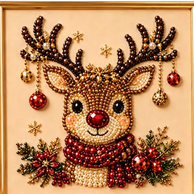 🎄 Karácsonyi Gyöngy és Strassz Festőkészlet – Kézműves DIY Foglalkozás Gyerekeknek és Felnőtteknek