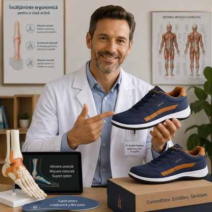 🎁 Oferta especial: 50% de descuento 🎁 Zapatos ortopédicos de cuero para hombre — Cosidos a mano 👟 Impermeables y antideslizantes ✅ Soporte para el arco del pie — Cómodos para caminar