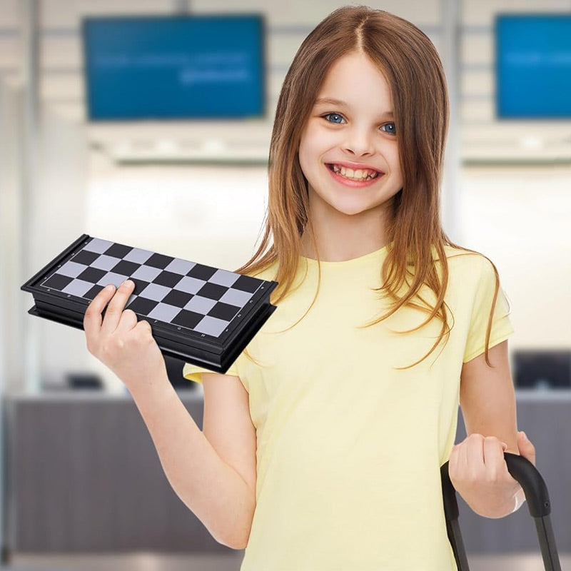 🛎🛎 Mágneses Sakkjáték Összecsukható Táblával – Utazáshoz is Tökéletes ♟♟
