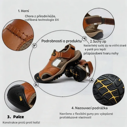 Bstoora|【⏰Nuevas sandalias para hombre, ¡50% de descuento hoy!】 Fabricadas en piel de vacuno de primera calidad, estas sandalias son cómodas, transpirables y alivian la fatiga del pie. Una opción ideal para el verano.