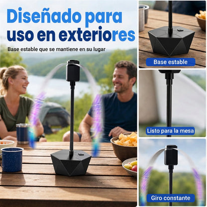 Hordozható Légyriasztó Ventilátor – USB Töltős, Kültéri | VELMOR