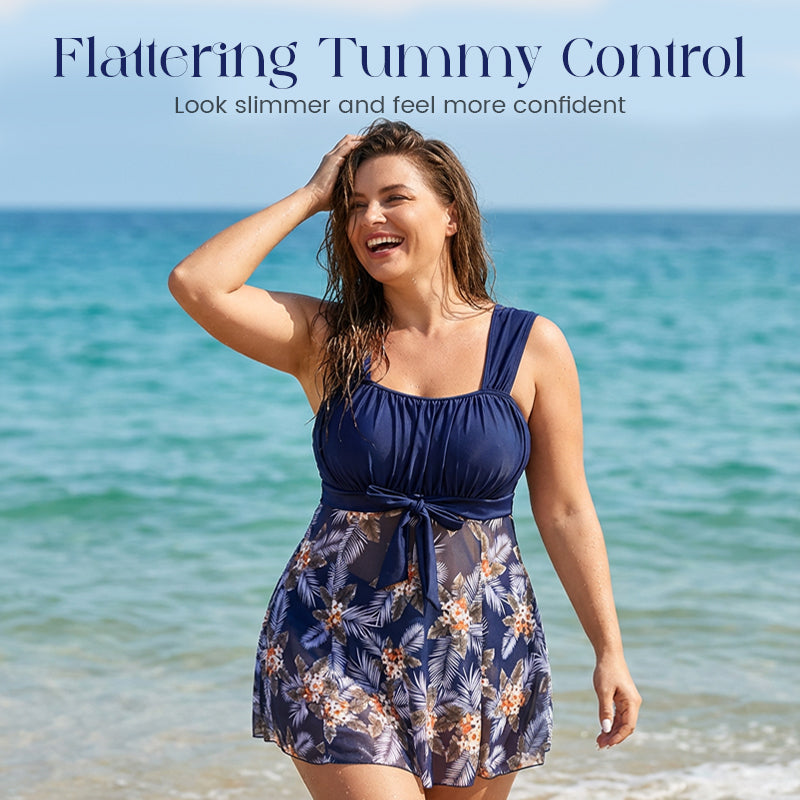 👙 Plus Size Alakformáló Bikini Szett – Hasat Laposító & Dekoltázst Emelő