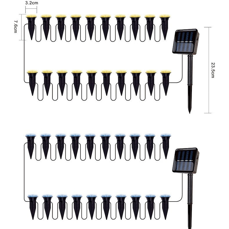 🚨 Napelemes Kerti Út LED Lámpák – Automatikus Érzékelővel 💡